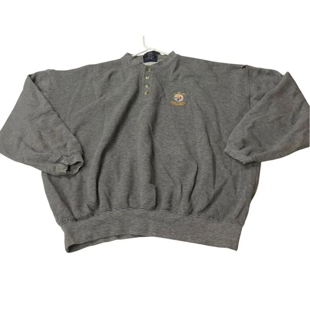 Vintage Pittsburgh Steelers 1/4 Button Sweatshirt